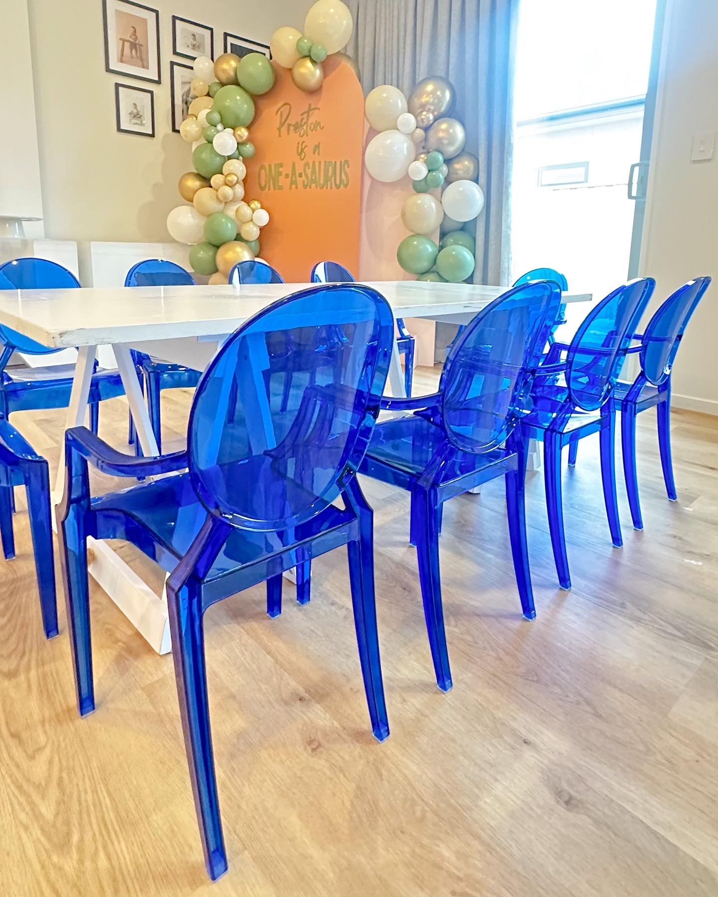 Blue Ghost Chairs